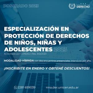 Especialización en protección de Derechos de Niños, Niñas y adolescentes